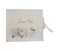 Neviti With Love Guest Book, Paper, Ivory, 22 x 19.5 x 1.5 cm