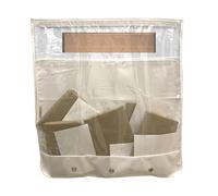 Nevkha Letter Box Catcher for Mail, Letters, Post, Small Packages. Alternative to Letterbox Cage, No Screws Required Will Attach to Doors and Letterboxes with Strong Adhesive (Warm White Transparent)