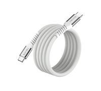 Nevox USB C to USB C 2.0 cable 48V/5A (240W) Emark IC magn. aufrollbar-weiss 1m