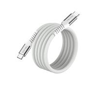 Nevox USB C to USB C 2.0 cable 48V/5A (240W) Emark IC magn. aufrollbar-weiss 2m