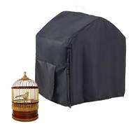 NevPuose Bird Cage Night Cover - Opaque Sleep Protection Wrap, Soft Ventilated Fabric Enclosure, Easy Fit Cage Shield | for Parrot Parakeet Resting Routine Home Aviary Indoor Darkness Comfort Use