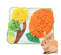 NevPuose Bunny Snuffle Mat,Interactive Sniffing Mat - Treat Dispenser for Small Animals, Enrichment Toy for Boredom, Pet Accessories