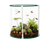 NevPuose Butterfly Cage | Heavy Duty Zippered Clear Mesh Outdoor Cage,Caterpillar Butterfly Growing House | for Garden Farm Patio Balcony Lawn House