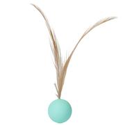 NevPuose Cat ball-Toy With Featherz - Solid Elastic Rubber Chew Ball, Bite-Resistant Interactive Pet Toy, Bouncing Play ball-| Cat Chew ball-For Medium Cats Indoor Exercise Hunting Training Playtime