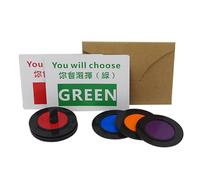NevPuose Color Prediction Gimmick, Reusable Gimmick Colour Predict Trick Interactive, Illusions Mentalism Props Beginners-Friendly Tricks for Street, Gathering, Festival