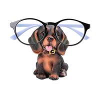 NevPuose Creative Puppy Eyeglass Display Stand, Durable Resin Sunglasses Holder, Prevent Glasses Scratches & Loss, Stylish Ornament for Home and Office Desktop, Unique Art Gift for Family and Friends