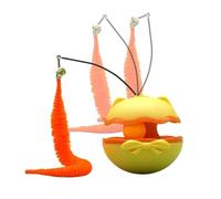 NevPuose Electric Cat Teaser,Rotating Self-Play Smart Pet Supplies with Bell - Interactive Kitten Enrichment Exercise Toys,for Indoor House Living Room Bedroom Apartment