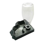 NevPuose Lizard Drinking Station - Gecko Bowl, Chameleon Dripper | -Fed Amphibians Hydration Unit, Food and Liquid Dispenser for Bearded Dragon, Snake, Iguana, Terrarium Corner Fountain with Secure
