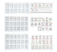 NevPuose Mahjong Playing Set - Travel Chinese Stones, Large Card Game | 144 Thickened Tiles with Chips Dice, Creative Paper for Camping Picnic, Dormitory Table Fun Activity Kit for Friends Gather