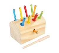 NevPuose Preschool Fine Motor Toy - Wooden Worm Catching Educational Sorting Game, Skill Development Activity | Learning Toy For toddlerz Kids, For Children’s Day, Easter, Birthday, Christmas