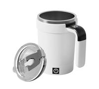 NevPuose Self Stirring Coffee Cup-- Automatic Electric Mug, Magnetic Mixing Beverage Cup-with Digital Temp Indicator | Portable Rechargeable Cup-for Travel Home Kitchen Office and Hospitality Use
