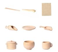 NevPuose Sensory Bin Tools - Fine Motor Wooden Tools, Learning Scoops | Tactile Play Accessories, Sorting and Grasping Activity, Sand and Water Bead Play, Hands-On Early Development Toy, Educational