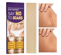NevPuose Silicone Scar Strips - Old and New Scars Fading - C-Section Mark Recovery Strips | for Post Surgical Stretch Marks Tummy Tuck Aftercare Hypertrophic Keloids Burns Cuts Lacerations