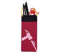 NevPuose Tent Stake Storage Bag 600D Oxford Pouch | Tent Pile Bag for Camping Hiking Backpacking Outdoor Travel Adventure Picnic Beach Fishing Barbecue Wine Red
