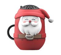NevPuose Tiny Holiday - Wireless Gift Speaker, Santa Themed Audio Player | Travel Melody Companion, Festive Outdoor Music Buddy, Pocket Music Gadget, Jingle Style Entertainment Hub, Small