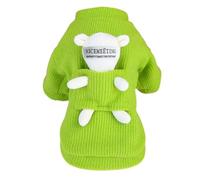 NevPuose Winter Dog Sweater - Pet Sweater With Bear Doll | Turtleneck Thicken Cozy Jacket For Large Cat Autumn Knitted Pet Costume Clothes