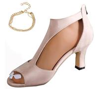 Nevriz Orthopedic High Heels for Women, Dress Shoes for Women 2024, Dressy Casual Orthotic Leather Pump Shoes, Beach Boho Sandals Outdoor Shoes (E,40)