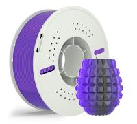 NevsBye Co-Extruded Dual-Tone Silk PLA 3D Printer Filament 1.75mm - Fluid Gradient Colour Shift, ±0.02mm Precision & Anti-Clog, 1.1KG Eco Spool for Cosplay/Luxury Decor (Black&Purple)