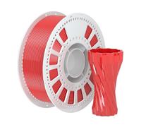 NevsBye Silk PLA 3D Printer Filament 1.75mm - Premium Metallic Shine, Glossy Finish & Clog-Free, Dimensional Accuracy ±0.02mm, 1.1KG Spool (2.4LBS) for Artistic Models & Cosplay (Red)