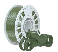 NevsBye Silk PLA 3D Printer Filament 1.75mm - Premium Metallic Shine, Glossy Finish & Clog-Free, Dimensional Accuracy ±0.02mm, 1.1KG Spool (2.4LBS) for Artistic Models & Cosplay (HollyGreen)