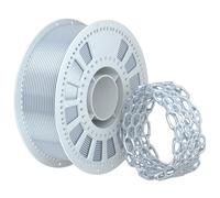 NevsBye Silk PLA 3D Printer Filament 1.75mm - Premium Metallic Shine, Glossy Finish & Clog-Free, Dimensional Accuracy ±0.02mm, 1.1KG Spool (2.4LBS) for Artistic Models & Cosplay (Silver)