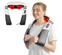 Nevvue Neck Massager, Back Massagers with Heat, Deep Tissue 3D Kneading, Neck and Shoulder Massage, with 3 Levels Intensities, Low Noise, for Leg, Feet, Arms, Gifts for Women