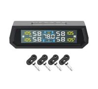 New 0-5bar Car Tire Pressure Monitoring System Universal Car Temperature Auto Security/In Solar Usb Display Systems F4l0 Tpms