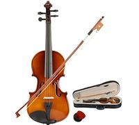 New 1/8 Acoustic Violin Case Bow Rosin Natural For Beginner Kids Adults Beginner