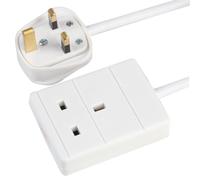 NEW 1 Gang Single Socket Electrical Extension Lead Cable 2m, 3m and 5m Length CE