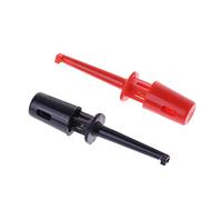 New 1 Pair Single Hook Clip Test Probe Lead Wire Mini Grabber Kit for Multimeter Multimeter Test Hook Clip