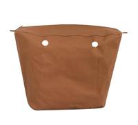 New 1 PC Canvas Inner O bag Organizer Insert Zipper Pocket for Obag Classic Mini (Brown,Classic)