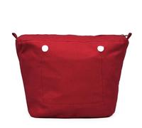 New 1 PC Canvas Inner O bag Organizer Insert Zipper Pocket for Obag Classic Mini (Red,Classic)
