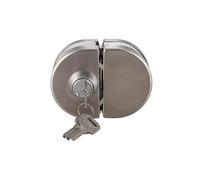 New 1 Set Double Open Glass Door Lock Stainless Steel Double Bolt Sliding Door Lock 10-12mm Office Glass Safety
