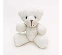 NEW 1 X WHITE Teddy Bears Age 3+ 12cm - Cute Cuddly Soft - Gift Present Birthday Xmas