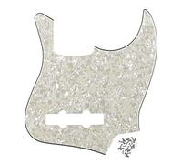 New 10 Hole Guitar Bass Pickguard without Truss Rod Hole Scratch Plate with Screws for 4 String Bass Guitar Replacement Pickguard