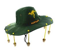 New 10 x Australian Crocodile Dundee Hat Corks Mens Aussie Bush Style Fancy Dress by worldofbargain888