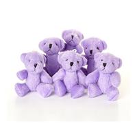 NEW 10 X PURPLE Teddy Bear Cute And Cuddly Little - Gift Present Birthday Xmas