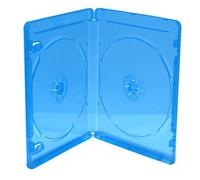 NEW 100 Mediarange DOUBLE Slim Blu Ray Case 11mm Spine Empty Cover BOX38-2-50
