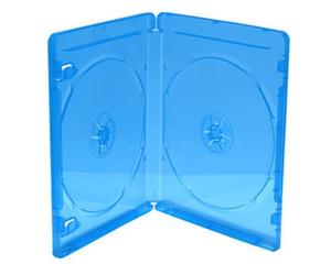 NEW 100 Mediarange DOUBLE Slim Blu Ray Case 11mm Spine Empty Cover BOX38-2-50