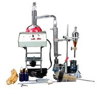 New 1000ml Lab Distillation Apparatus Essential Oil Pure Water Distiller Glassware Kits w/Electric Heater Lifts