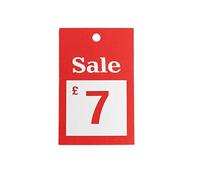 New 100x Sale £7 Big Size Cards Reduced Price Tagging Gun Card Pricing Gun Hanger Swing Tickets Numbers Cards