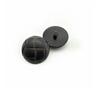 New 10pcs Round Imitation Leather Buckle Buttons for Clothing Decorative Sewing accessories-Black-12.5mm