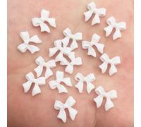 New 11mm Mini Shiny Bow Nail Art 50PCS Rhinestone Appliques Scrapbook DIY Manicure Accessories Ornaments SL01-2
