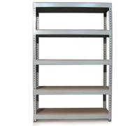 Garage Shelving 120cm Grey Shed Shelves / Wide Metal Warehouse