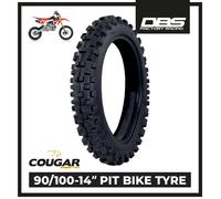 90/100-14" Rear Motocross Tyre 14" Fits 85cc Small Wheel MX Bikes Pit Bike Knobbly Tread Tyre