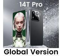 New 14T Pro Original Smartphone 7.3inch Cell Phone 8000mAh Android 4G 5G Dual SIM Card Cellphones Global Version Mobile Phones Black 16GB 1TB