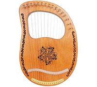 New 16-string Wooden Mahogany Harp Harp 16-tone Stringed Instrument With Tuning Wrench