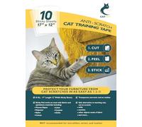 New 17x12 inch Furniture Protectors From Cats Scratch, Couch Protector for Cats, Anti Cat Scratch Furniture Protector, Couch Guard for Cats - Sofa Corner Scratching Training Tape Deterrent, Pack of 10