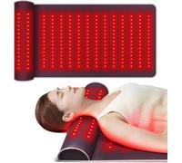 New 19" × 35.8" Red Light Therapy Mat with Neck Support, Full Body Pad for Neck, Shoulder & Back Pain Relief, Dual Wavelength 660nm & 850nm