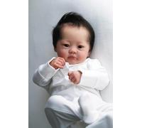 New 19inch Reborn Doll Kit Lali Unfinished Unpaited Blank DIY Parts with Cloth Body